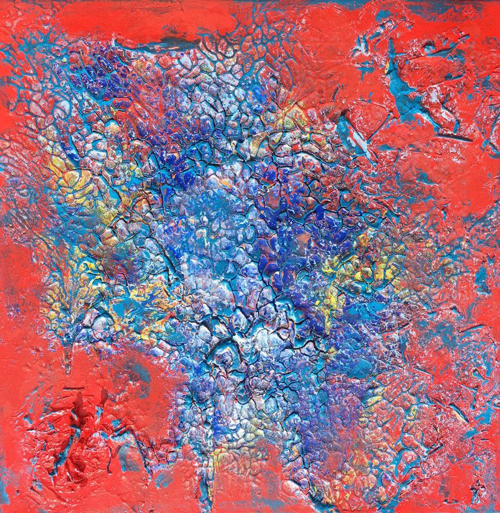 Poisson bleu dans la mer Rouge Artists Leda Risse Painting Fabled Gallery https://fabledgallery.art/product/poisson-bleu-dans-la-mer-rouge/