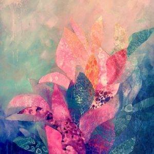 Fairytale flowers Artists Letizia Pecci Painting Fabled Gallery https://fabledgallery.art/product/the-way-to-you/
