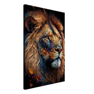 Lion Close to Reality 3 50 x 75 cm (Canvas Print) Pack & Member Fabled Gallery https://fabledgallery.art/?post_type=product&p=35935