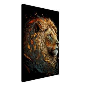 Lion Close to Reality 5 50 x 75 cm (Canvas Print) Pack & Member Fabled Gallery https://fabledgallery.art/?post_type=product&p=35952
