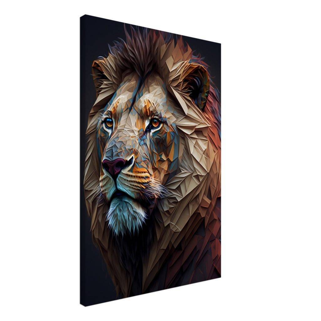 Lion Close to Reality 6 / 50 x 75 cm (Canvas Print) Canvas Print Canvas reproduction The Pianist Print On Demand Fabled Gallery https://fabledgallery.art/product/lion-close-to-reality-6-50-x-75-cm-canvas-print/