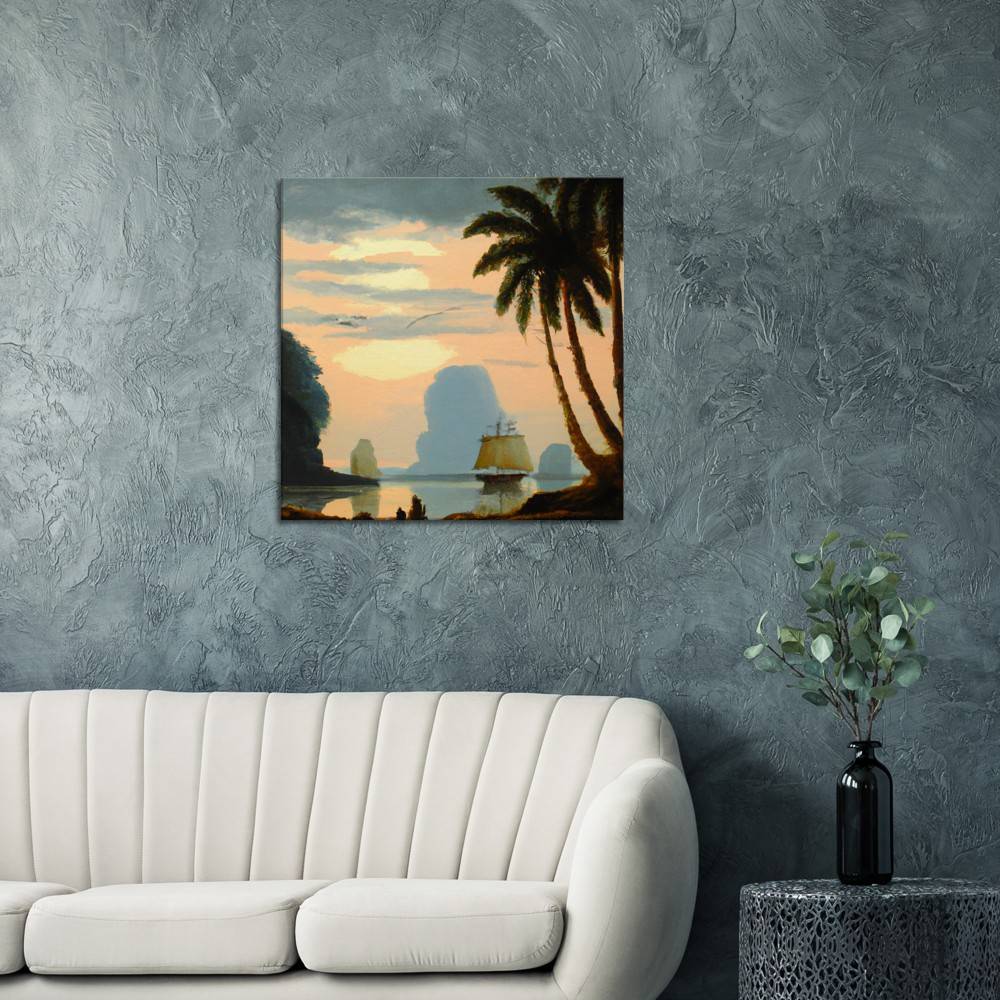 Romantic Lagoon #4 60 x 60 cm (Canvas Print) Canvas Print Canvas reproduction The Pianist Print On Demand Fabled Gallery https://fabledgallery.art/product/romantic-lagoon-4-60-x-60-cm-canvas-print/