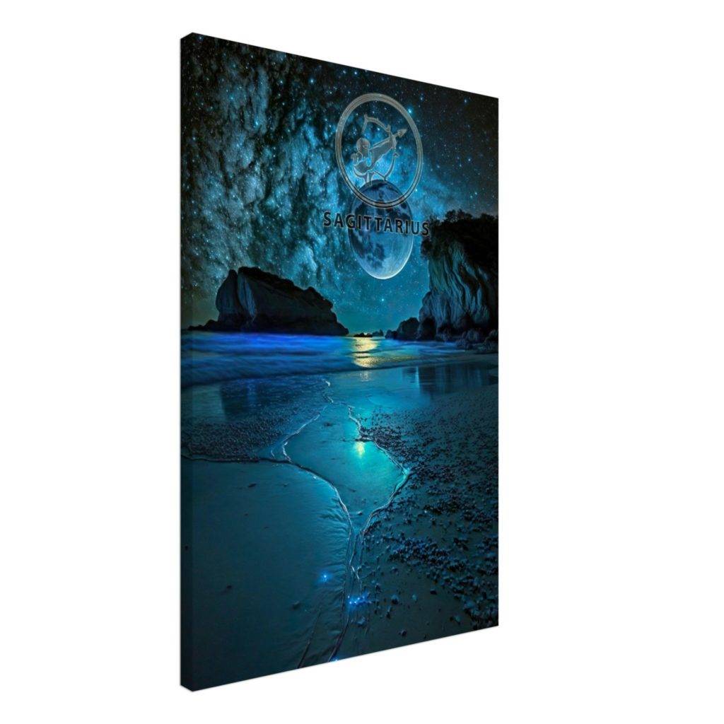 Moon with Sagittarius (Canvas Print) Fabled Gallery https://fabledgallery.art/?post_type=product&p=37038
